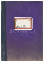 cc 1940 Nádas kézimunka- fonal és rajzműterme számla füzet 130 sorszámozott lappal Kitöltetlen
