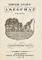 Tormay Cécile: A régi ház. Regény. Batthyány Gyula gróf rajzaival. Bp., 1914., Singer és Wolfner, (Békéscsaba, Tevan-ny.), 259+1 p. Első kiadás. Korabeli átkötött levélmintás egészvászon-kötésben.