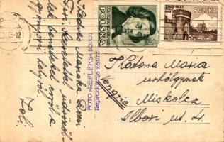 1943 Sopot, Zoppot; Plaza, Grand Hotel / beach, hotel, bathers. Foto Refleks photo (EK)