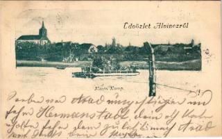 1902 Alvinc, Vintu de Jos; Maros komp / Mures river ferry