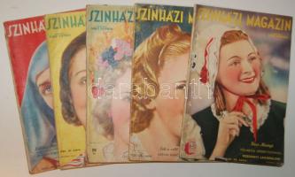 1939 5db "Színházi Magazin" műsor és művészeti újság