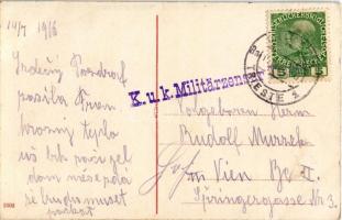 1916 Trieste, Via delle Poste / street (EK)