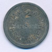 Németország ~1920. "Vollmilch (teljes tej)" Zn bárca mindkét oldalán "2" beütőve...