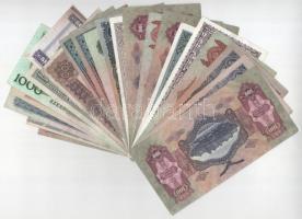 22db-os vegyes, nagyrészt pengő és forint bankjegy tétel, közte 1990. 500Ft "E 102" stb. T...
