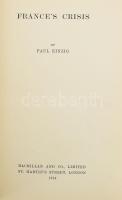Paul Einzig: France's Crisis. London, 1939., Macmillan and Co. Angol nyelven. Kiadói egészvászo...