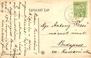 1909 Fenyőháza, Lubochna; Teniszpálya. Kiadja Ébenhő Károly / tennis court