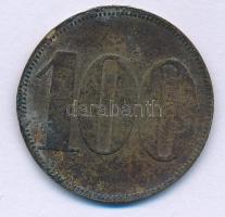 Németország ~1900. "Müncheni Ecet- és Likőrgyár - FS Multerer" "100" értékű sárg...