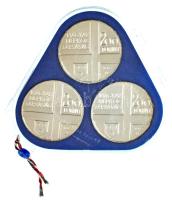 1977. 200Ft Ag (3xklf) "Magyar festők II. / Csontváry, Mányoki, Rippl-Rónai" érmesor plomb...