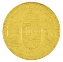 1910KB 10K Au "Ferenc József" Körmöcbánya (3,38g/0.900) T:XF Hungary 1910KB 10 Korona Au &...