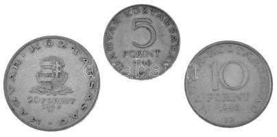 1948. 5Ft Ag "Petőfi" + 10Ft Ag "Széchenyi" + 20Ft Ag "Táncsics", &quo...