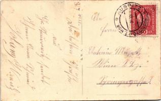 1918 Starovice, Gross Steurowitz; Kirche, Kellerpartie / church, street (fl)