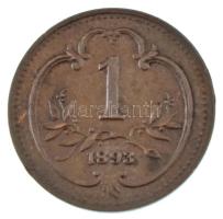 Ausztria 1893. 1h bronz T:AU ph Austria 1893. 1 Heller bronze C:AU edge error  Krause KM#2800