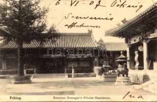 1907 Beijing, Peking; Empress Dowager's Private Residence (EK)