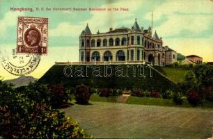 Hong Kong, Hongkong; H. E. the Governor's Summer Residence on the Peak, tennis court (EK)