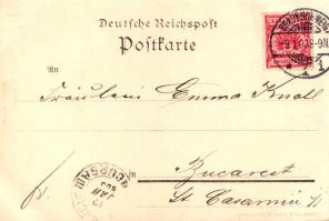 1900 Braunschweig, Kohlmarkt, Heinrich d. Löwe, Hagenbrücke u. Katharinen-Kirche, Herzogl. Hofbräuha...