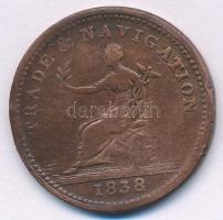 Guyana / Brit-Guyana 1838. 1s Cu "IV. György" T:F karc, ph
Guyana / British Guyana 1838. ...