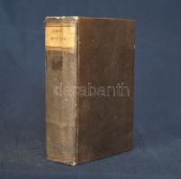 Kubinyi, [Sándor] Alexander:  Enchiridion Lexici Juris incliti regni Hungariae, seu Extractus universarum legum patriarum, omnes in toto Corpore juris occurrentes Materias, incluso Opere Tripartito & Kitonichio a St. Stepheno Proto-Rege, usque ad annum 1792-um juxta Ordinem alphabeticum, cum exactissimis ad Loca Decretalia Provocationibus exhibens; studio & industria Alexandri Kubinyi [...] Addidus est Index scriptorum Publico-Politico-Juridicorum. [Pozsony] Posonii, 1798. Sumptibus & Typis Simonis Petri Weber. VIII + 824 p. Első kiadás. A szerző (1751-1799) ügyvéd, mérnök, műfordító, jogi szakíró, az első hazai jogi bibliográfus; Árva és Liptó vármegye főjegyzője. A franciákkal vívott háború idején vármegyéjében a békepártiak vezére volt. A háborús megszorítások ellen elmondott szónoklata a maga korában szokatlanul radikális volt, melynek nyomán szabadkőműves kapcsolatokkal vádoltak meg, és melynek hatására a következő tisztújításkor megbukott. Utolsó éveiben jogi szakmunkákkal foglalkozott, köztük tételünkkel, a szócikkek szerinti jogi szakszótárral, mely több újrakiadást élt meg, és a hazai jogrendszer könnyed összefoglalása lévén a köznemesi jogi olvasmányok között népszerűnek számított. A címoldalon régi tulajdonosi bejegyzés, katalógusszám és gyűjteményi dátumozás. Makkai-Horváth 1639. Korabeli kartonkötésben, a címfelirat a gerincen sárga címkén. Jó példány.