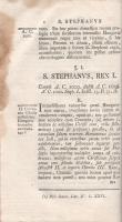 Katona, [István] Stephanus: 
Historia critica Regum Hungariae Stripis Arpadianae, ex fide domestico...
