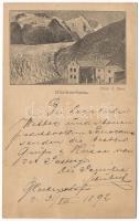 1892 (Vorläufer!!!) Großglockner, Glocknerhaus. Phot. A. Beer (fa)