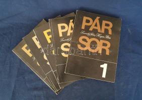 Levendel Júlia - Horgas Béla: 
Pár sor 1-6. [Műhelynapló.] (Dedikált és aláírt.)
Budapest, 1983-19...