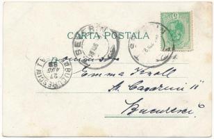 1899 (Vorläufer) Turnu Severin, Szörényvár; Palatul Municipal, Piata Radu Negru, Fantana de langa Sa...