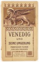 Venedig und seine Umgebung. Praktischer Führer für den Fremden. Mailand-Venedig, é.n. (cca 1920), A. Scrocchi, XVI+204 p.+ 1 (Velence kihajtható térképe) t. Német nyelven. Kiadói papírkötés, sérült borítóval, kissé hiányos gerinccel.