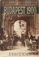 John Lukacs: Budapest 1900. A Historical Portrait of a City and Its Culture. New York, Weidenfeld &amp; Nicolson, 1988. Angol nyelven. Első kiadás. Fekete-fehér fotókkal és illusztrációkkal. Félvászon kötésben, enyhén viseltes papír védőborítóban.