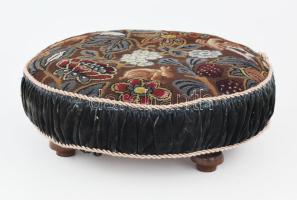 Retro lábtartó zsámoly, d: 45 cm