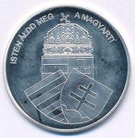 DN "Nemzetünk nagyjai - Éljen Mátyás király!" kétoldalas jelzetlen Ag emlékérem kapszulába...