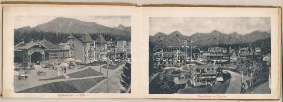 Tátra, Magas-Tátra, Die Hohe Tatra, Vysoké Tatry; nem képeslapos leporello 12 képpel / non-postcard ...