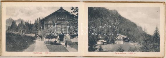 Tátra, Magas-Tátra, Die Hohe Tatra, Vysoké Tatry; nem képeslapos leporello 12 képpel / non-postcard ...