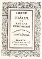 Heine, [Heinrich]: Itália. 1-3. köt. 1. köt.: Münchentől Genuáig. Ford. Benedek Marcell. 2. köt.: Lu...