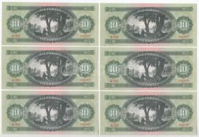 1969. 10Ft (6db) ebből 5db sorszámkövető, 1db közeli sorszám T:XF Adamo F7