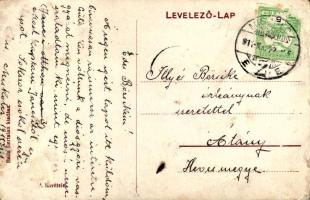 1911 Miskolc, Református felsőbb leány iskola. Balla Bertalan kiadása (r)