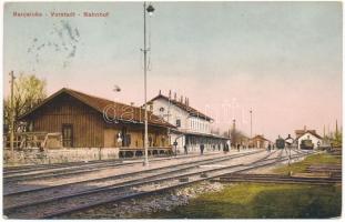 1915 Banja Luka, Banjaluka; Vorstadt, Bahnhof / railway station, train (EK)