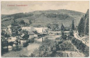 1911 Topánfalva, Topersdorf, Campeni; híd. Csiky Testvérek kiadása / bridge (ázott / wet damage)