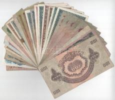 24db-os vegyes Pengő bankjegy tétel + 5db külföldi bankjegy T:F-G