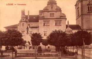 1917 Lőcse, Levoca; Városház. Singer kiadása / town hall (Rb)