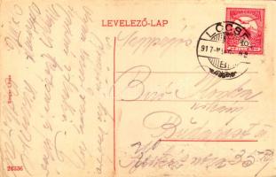 1917 Lőcse, Levoca; Városház. Singer kiadása / town hall (Rb)