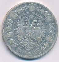 Ausztria 1900. 5K Ag "Ferenc József" T:F patina Austria 1900. 5 Corona Ag "Franz Jose...