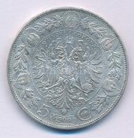 Ausztria 1909. 5K Ag "Ferenc József" T:XF,VF kis ph., karc, patina Austria 1909. 5 Corona ...