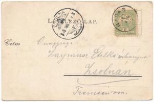 1903 Pozsonynádas, Nádas, Trstín; Kápolna, volt templom, épült 1245. évben. Back Gábor kiadása / cha...