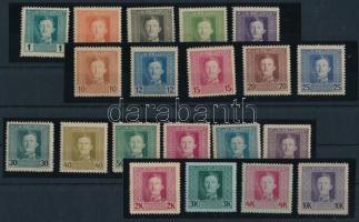 K.u.k. Feldpost 1915 Teljes sor (**34.100) (15H falcos / hinged)