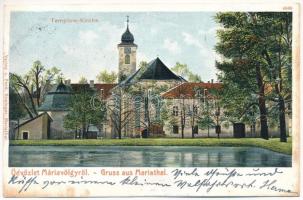 1903 Máriavölgy, Mariental, Mariathal, Marianka (Pozsony, Pressburg, Bratislava); Templom. Ferd. Enninger kiadása / Kirche / church (fl)