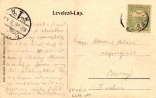 1907 Borszék, Borsec; Borpatak völgye, malom. Soós kiadása / stream valley, mill