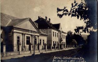 Szinérváralja, Seini; Scoala de Copii Mici de Statn / állami iskola / school. photo (fl)