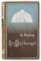 Rudyard Kipling: Im Dschungel. Autorisierte Uebertragung aus dem Englischen des - - von Curt Abel-Musgrave. Die Welt der Fahrten und Abenteuer Band VI. Freiburg, é.n. (cca 1905-1910), Friedrich Ernst Fehsenfeld, VI+(2)+344+(4) p. Szövegközti és egészoldalas illusztrációkkal. Német nyelven. Kiadói ezüstözött, festett egészvászon-kötés, kissé kopott borítóval.