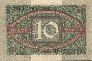 Német Birodalom / Weimari Köztársaság 1920. 10M (7x) közte közeli sorszámokkal T:II+ (alig látható h...