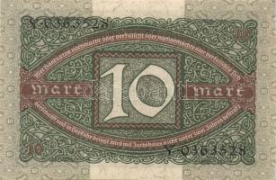 Német Birodalom / Weimari Köztársaság 1920. 10M (7x) közte közeli sorszámokkal T:II+ (alig látható h...