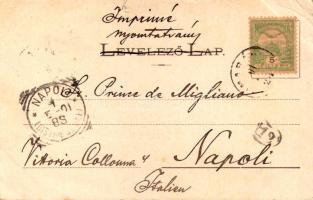 1901 Rimabánya, Rimavská Bana; Lutheránus templom, Pályaudvar, vasútállomás. Rigler r.-t. kiadása / ...